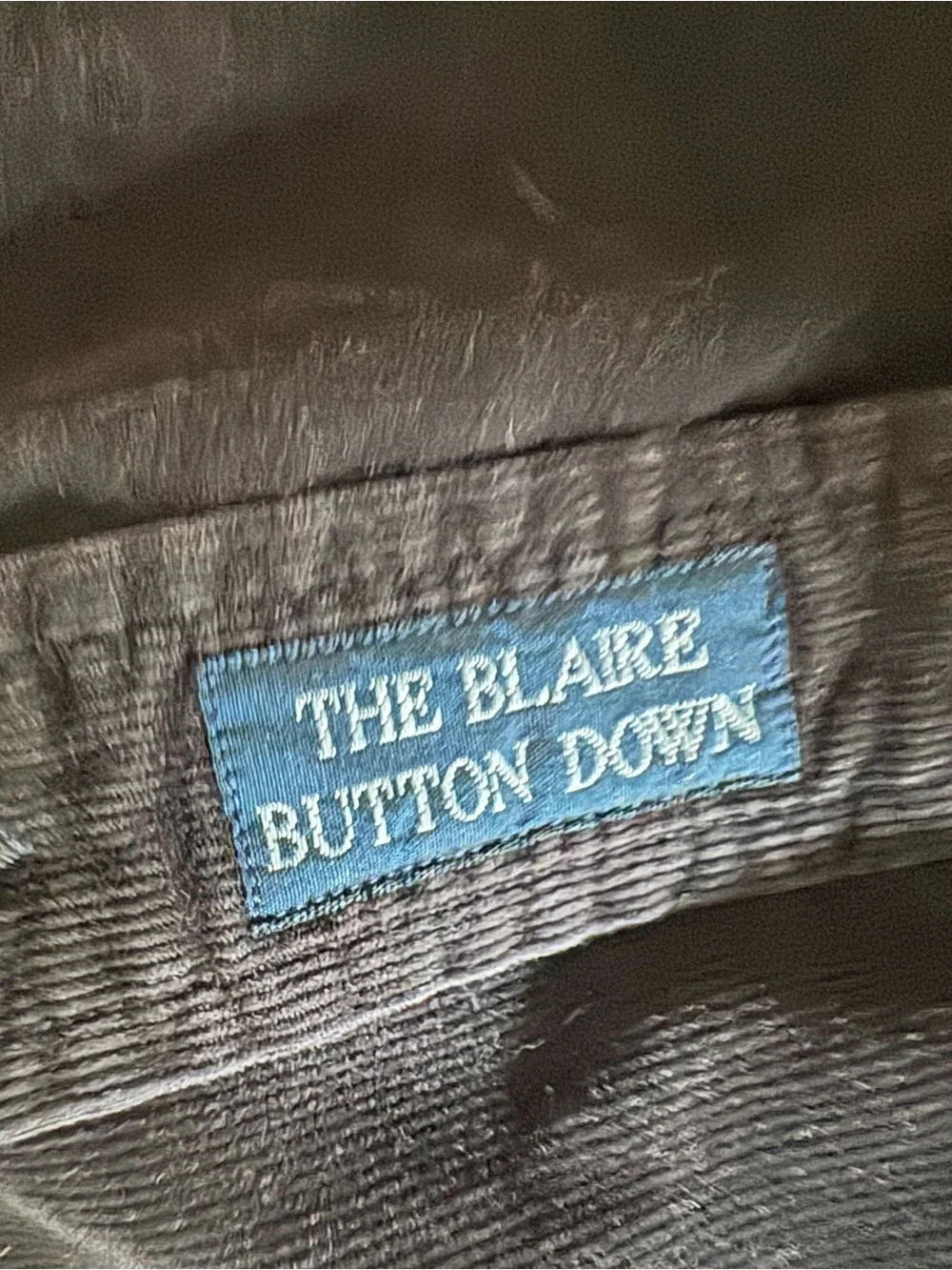Vtg Ralph Lauren the blaire button down corduroy Shirt with Red Pony sz XL